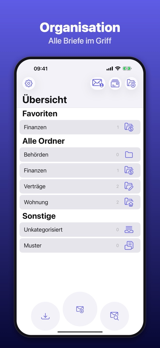 iPhone: Übersicht mit Ordnern und Favoriten